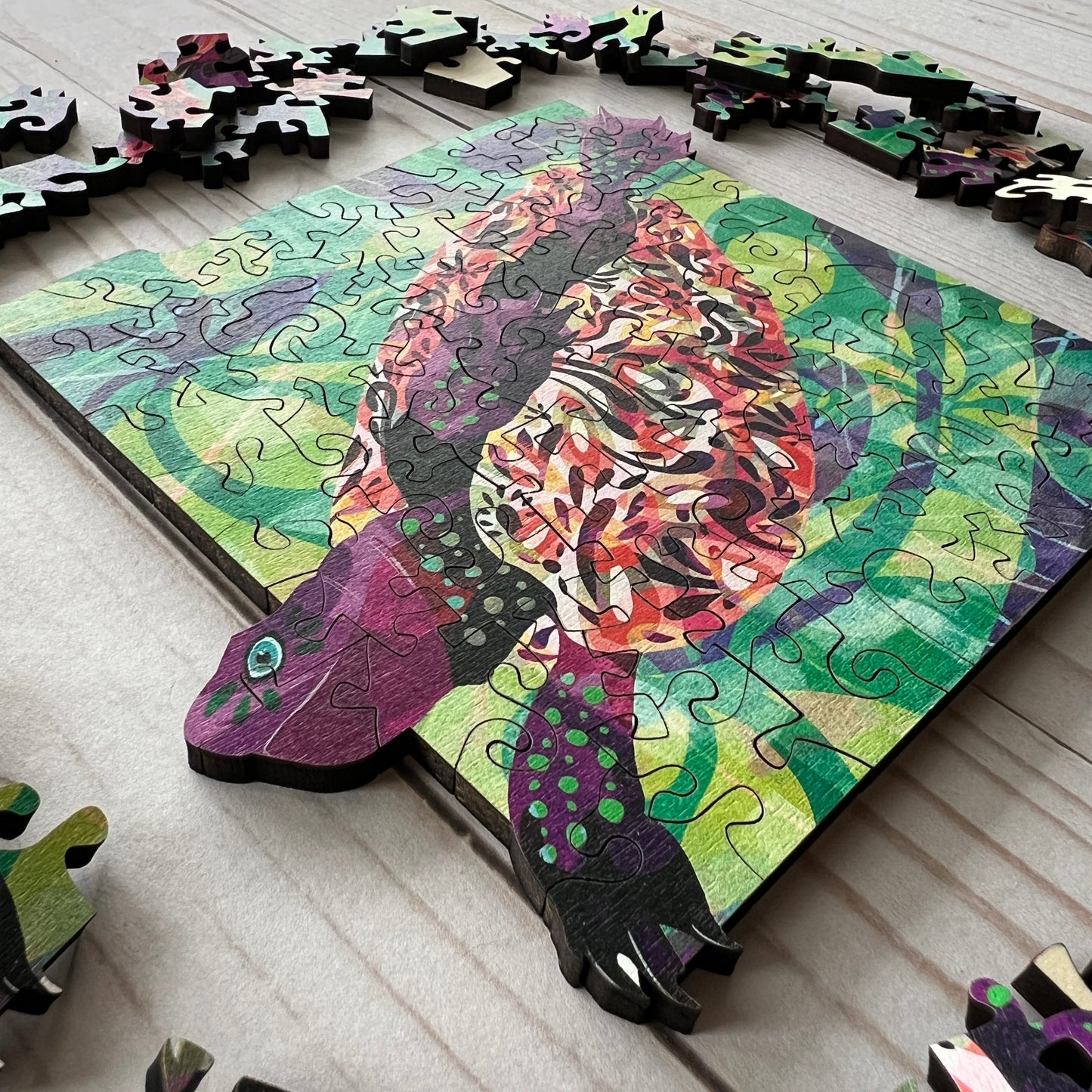 “Woodland Wonders” Trio of Small Wooden Jigsaw Puzzles