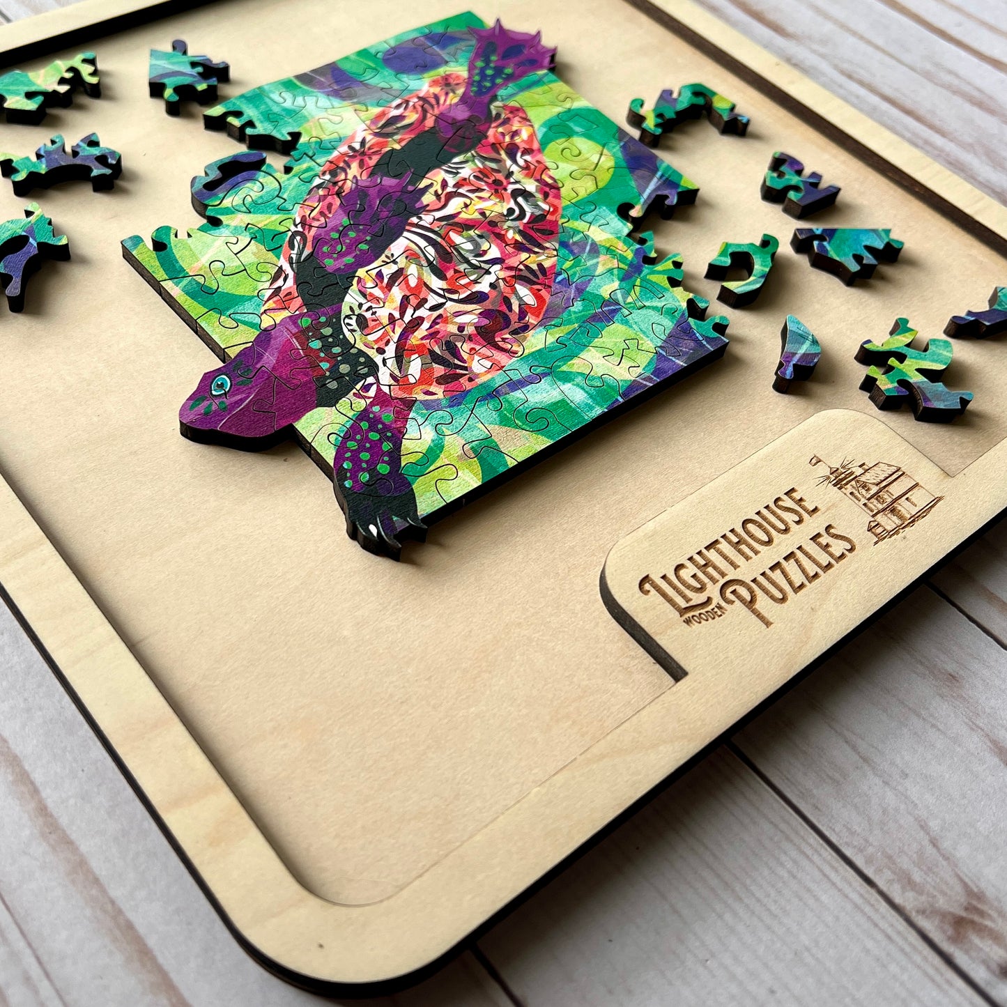 Wooden Tray for Small Puzzles (11” Square)