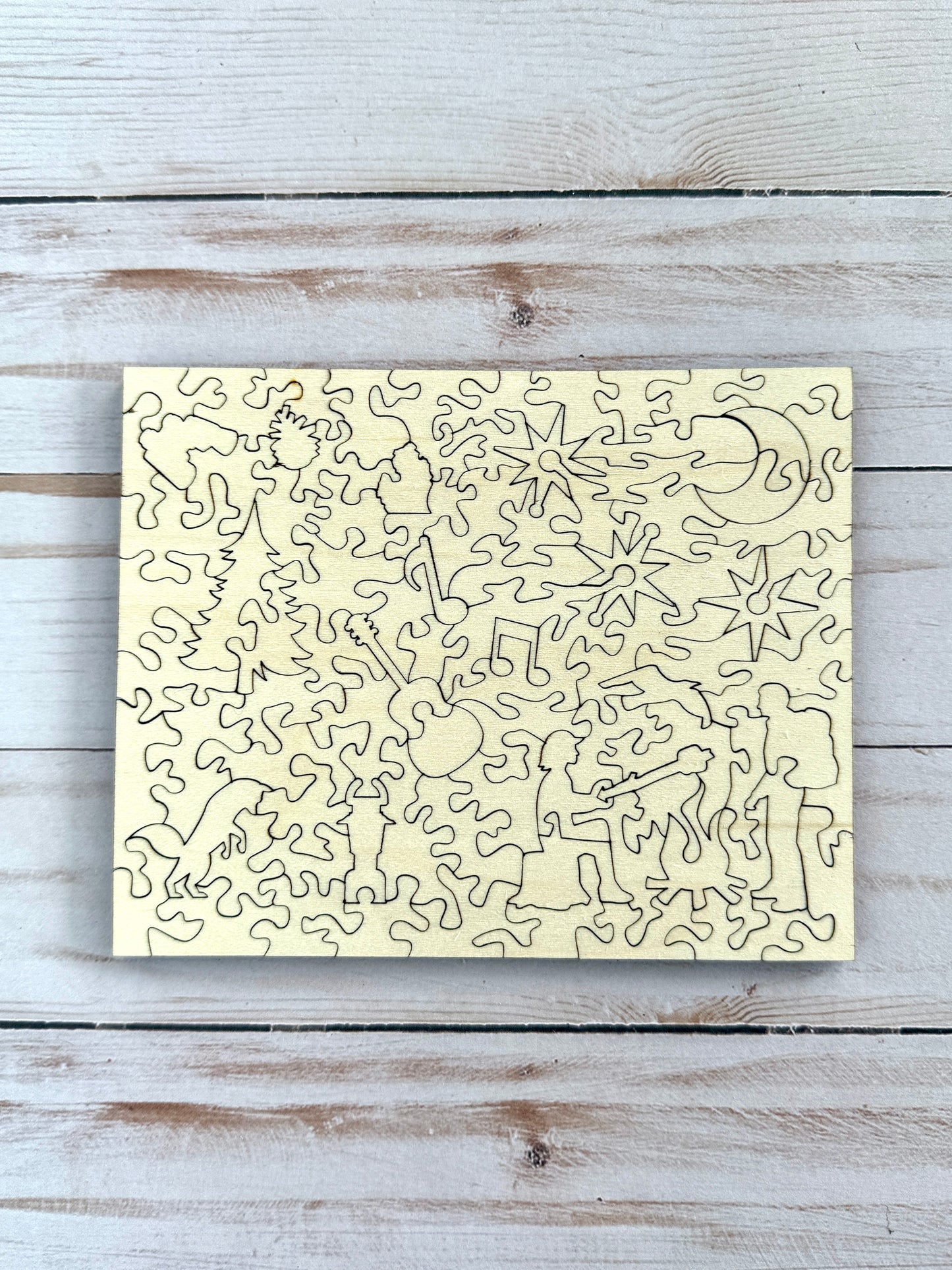 “Echos of Summer” Trio of Small Wooden Jigsaw Puzzles by Betsy O'Neill